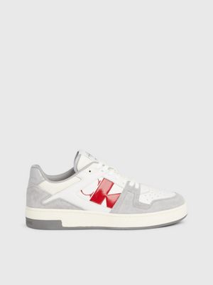 Calvin klein red clearance trainers