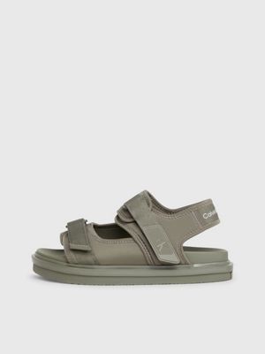 dusty olive/classic green sandals for men calvin klein jeans