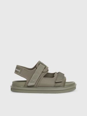 Calvin klein men's leather sandals best sale