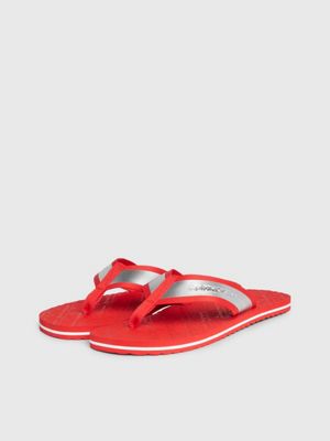 Metallic Flip Flops Calvin Klein YM0YM0095009N