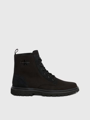 Men s Boots Leather Lace up More Calvin Klein