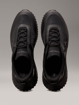 triple black ripstop trainers for men calvin klein jeans