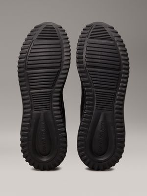 triple black ripstop trainers for men calvin klein jeans