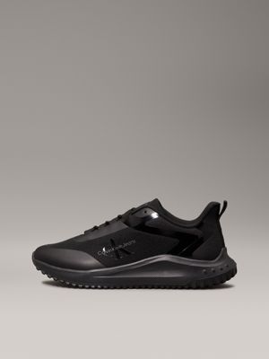 triple black ripstop trainers for men calvin klein jeans