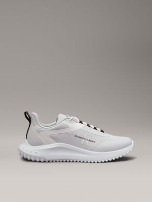 white ripstop trainers for men calvin klein jeans