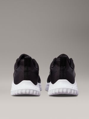 black/bright white ripstop trainers for men calvin klein jeans