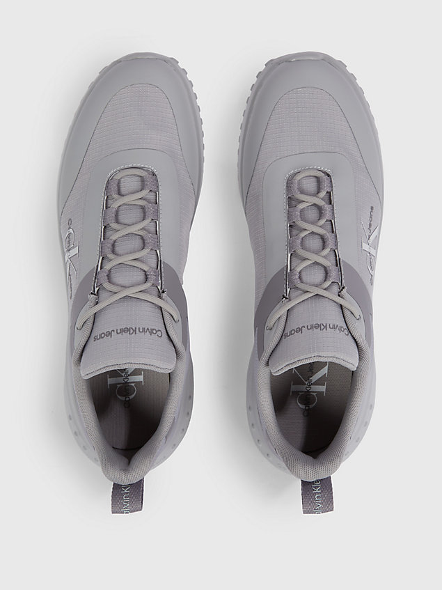 grey tenisówki dla mężczyźni - calvin klein jeans