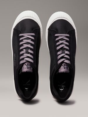 black/bright white trainers for men calvin klein jeans