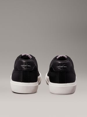 black/bright white trainers for men calvin klein jeans