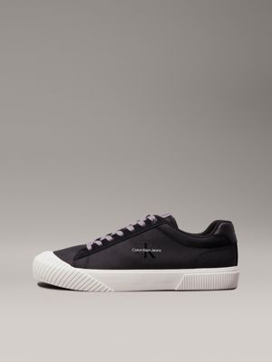 black/bright white trainers for men calvin klein jeans