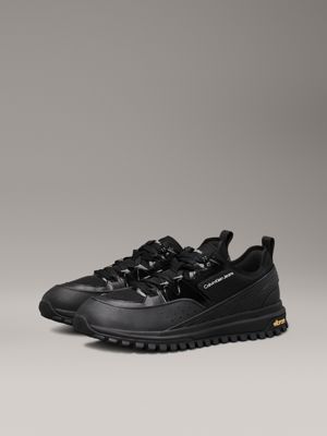 triple black vibram® trainers for men calvin klein jeans