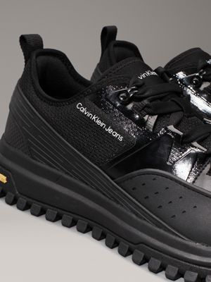 triple black vibram® trainers for men calvin klein jeans