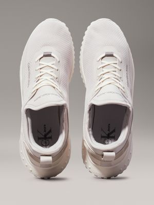 eggshell/o mushroom trainers for men calvin klein jeans