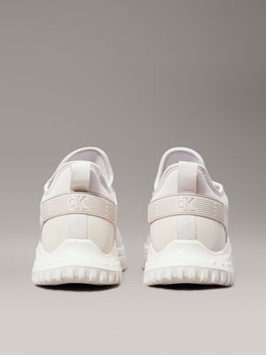 eggshell/o mushroom trainers for men calvin klein jeans