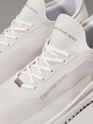 eggshell/o mushroom trainers for men calvin klein jeans