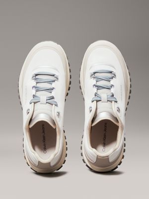 bright white/eggshell/lead vibram® trainers for men calvin klein jeans