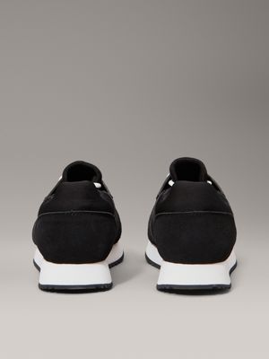 ck black / bright white trainers for men calvin klein jeans