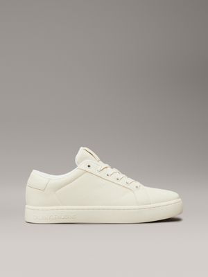 cream trainers for men calvin klein jeans