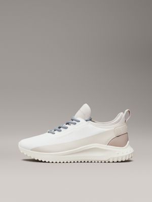 bright white/eggshell/lead ripstop sneakers voor heren - calvin klein jeans