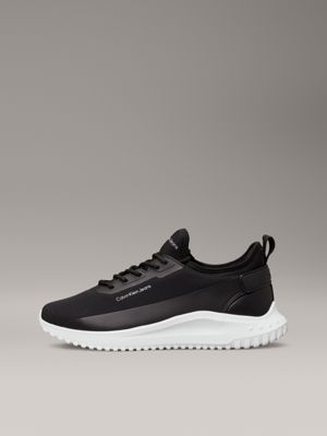 black/bright white ripstop trainers for men calvin klein jeans