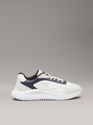 white mesh trainers for men calvin klein jeans