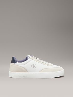 white leather trainers for men calvin klein jeans