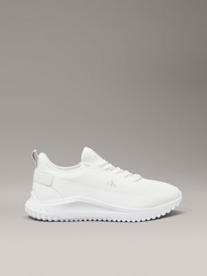 white ripstop trainers for men calvin klein jeans