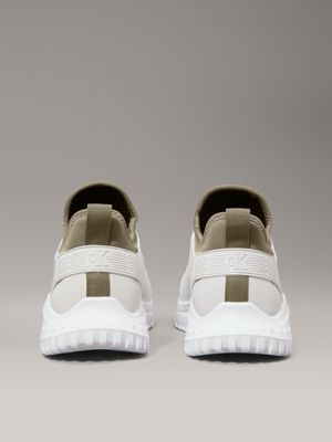 oyster mushroom/turtle dove/mermaid ripstop trainers for men calvin klein jeans