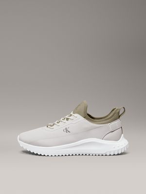 oyster mushroom/turtle dove/mermaid ripstop trainers for men calvin klein jeans