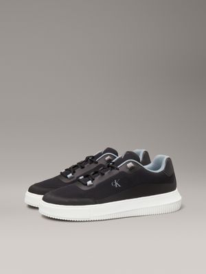 black/bright white/trooper ripstop trainers for men calvin klein jeans