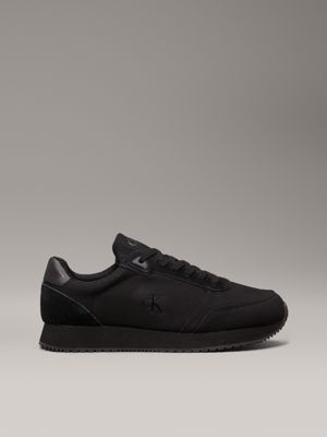 black canvas trainers for men calvin klein jeans