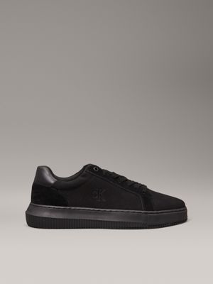 black canvas trainers for men calvin klein jeans