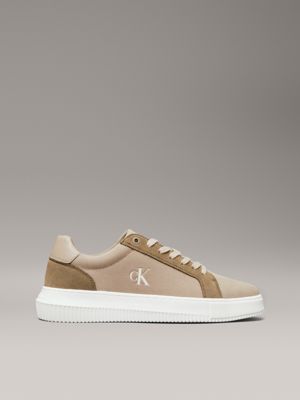 green canvas trainers for men calvin klein jeans