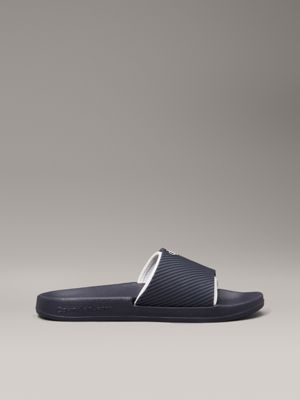 blue logo sliders for men calvin klein jeans