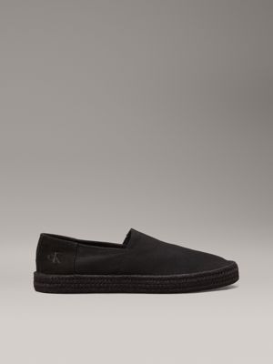 black canvas espadrilles for men calvin klein jeans