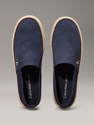 calvin navy canvas espadrilles for men calvin klein jeans