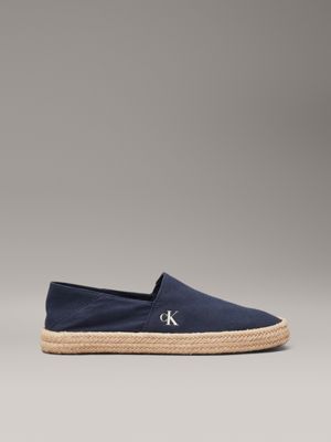 blue canvas espadrilles for men calvin klein jeans