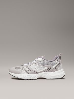 oyster mushroom/formal grey/storm f mesh trainers for men calvin klein jeans