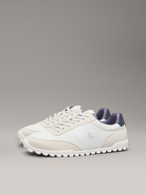 bright white/turtle dove/grisalle low profile trainers for men calvin klein jeans