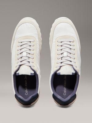 bright white/turtle dove/grisalle low profile trainers for men calvin klein jeans