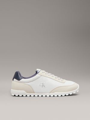 white low profile trainers for men calvin klein jeans