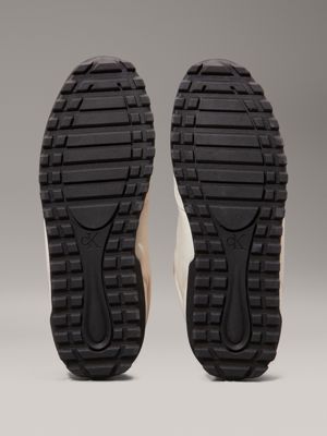 baskets basses turtle dove/eggshell/cinnamon pour hommes calvin klein jeans