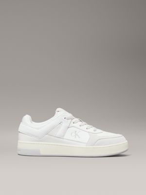 white leather trainers for men calvin klein jeans