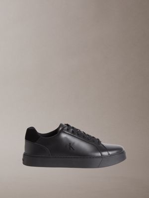 sneakers in pelle con logo  da uomini calvin klein
