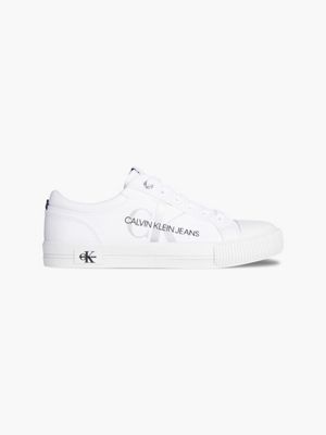 calvin klein white trainers womens