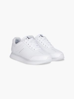 calvin klein jeans white trainers