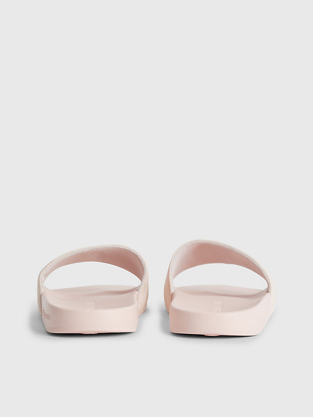 PEACH BLUSH Recycled Canvas Sliders for women CALVIN KLEIN JEANS