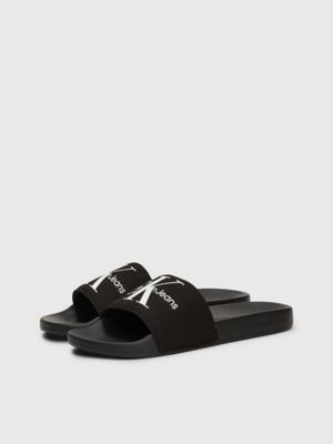 Calvin klein black sliders clearance womens