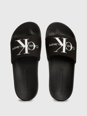 Black calvin klein sliders 2024 womens