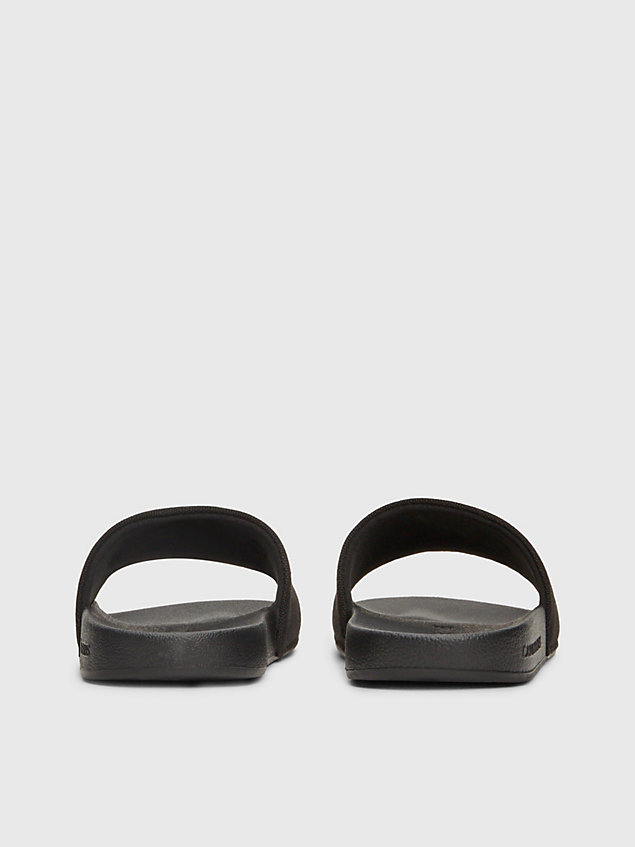 black recycelte canvas-slippers für damen - calvin klein jeans